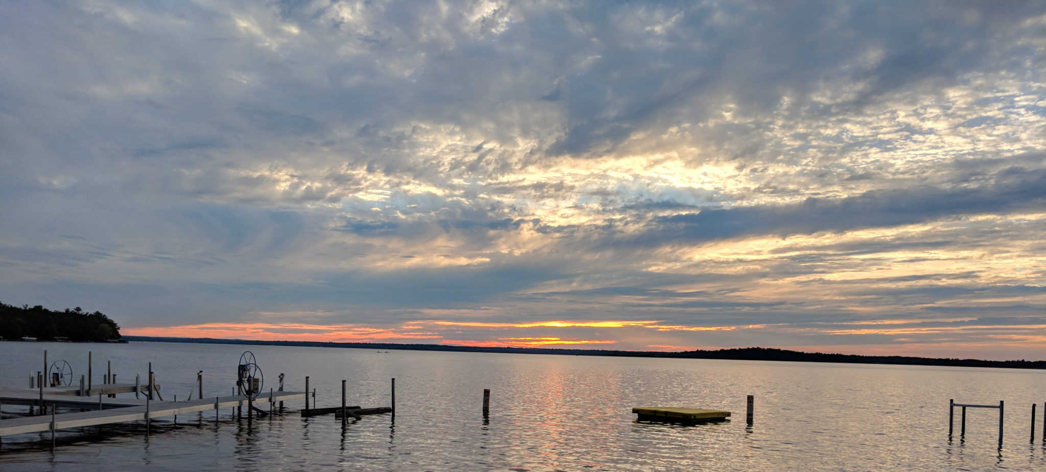 Gull Lake Sunset from Grand View Resort Cropped