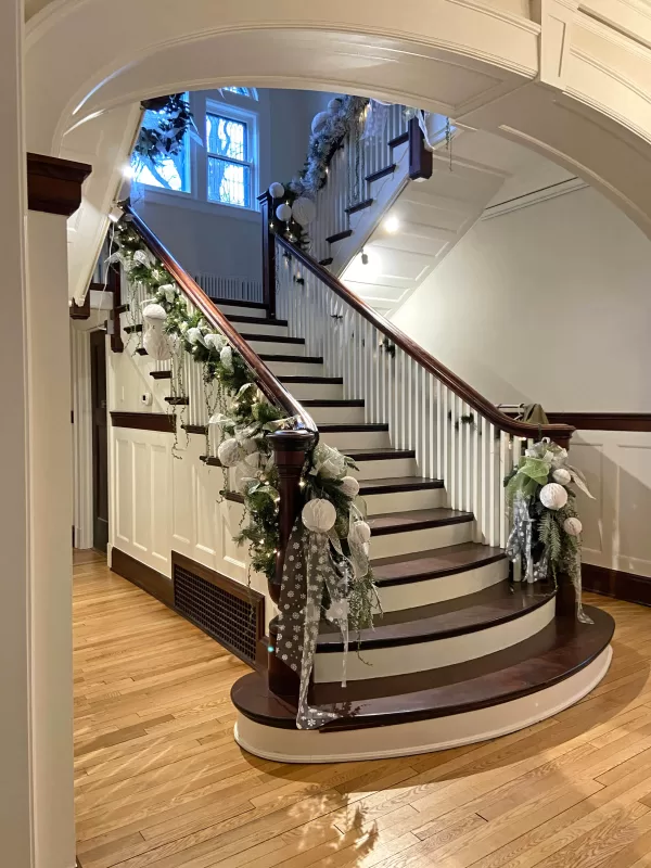 Grand staircase, South Wood Historical Museum, Wisconsin Rapids