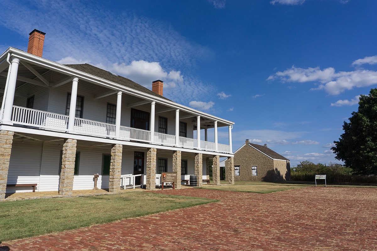 The Fort Scott National Historic Site Visitor's Center in Southeastern Kansas